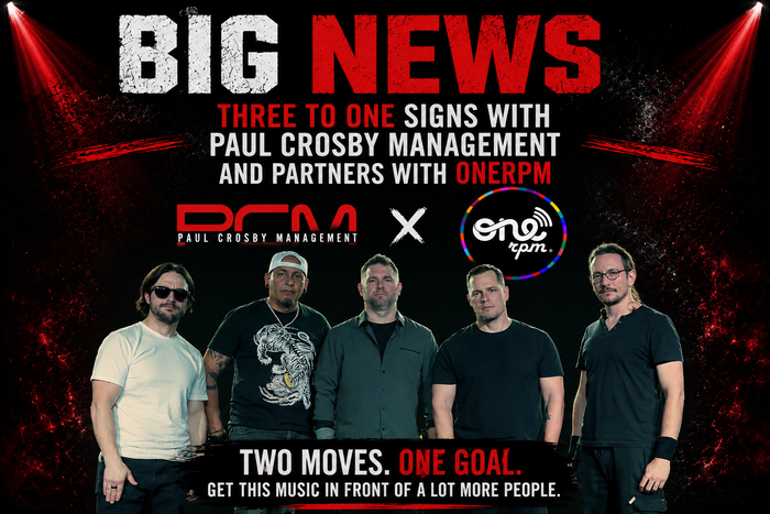 Big News: Three To One Signs with Paul Crosby Management and Partners with ONErpm