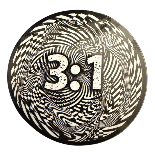 3:1 Spiral - Die Cut Sticker Vinyl / Glossy 3" x 3"
