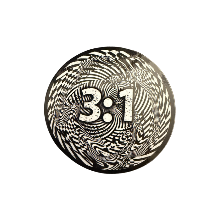 3:1 Spiral - Die Cut Sticker Vinyl / Glossy 3" x 3"